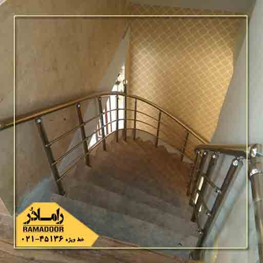 نرده استیل پله نرده استیل پله