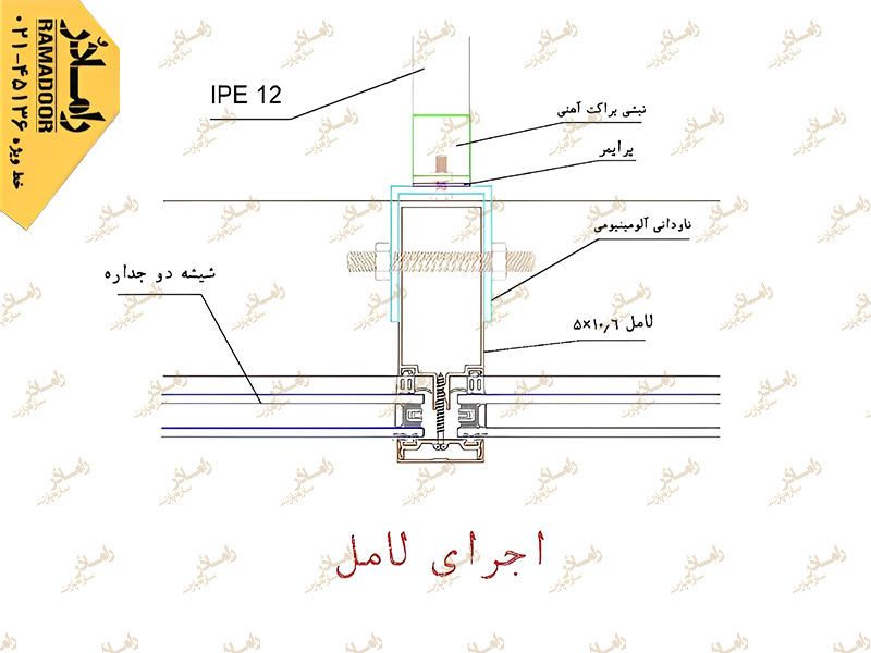 دیوار پرده شیشه ای
