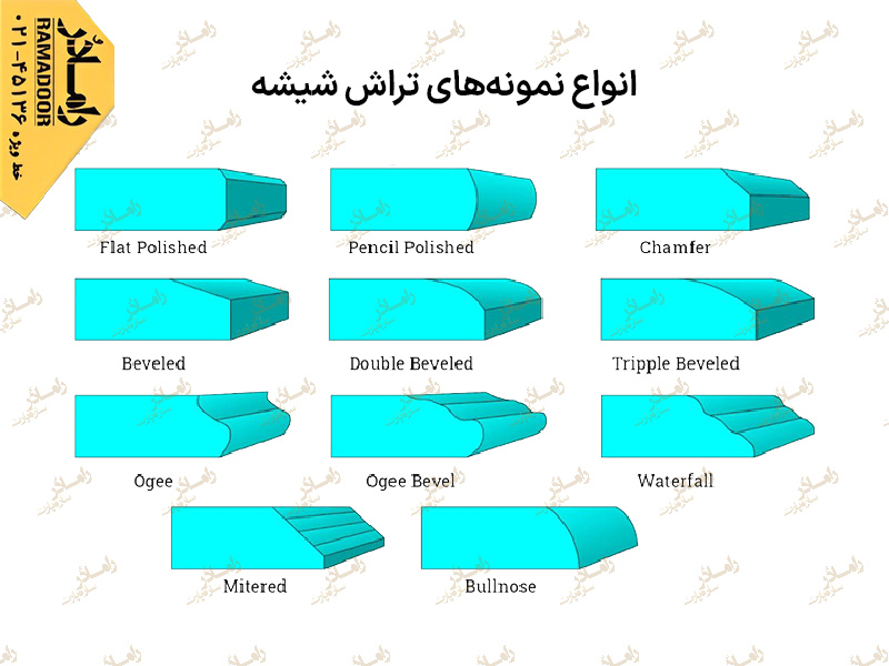 تراش لبه شیشه سکوریت