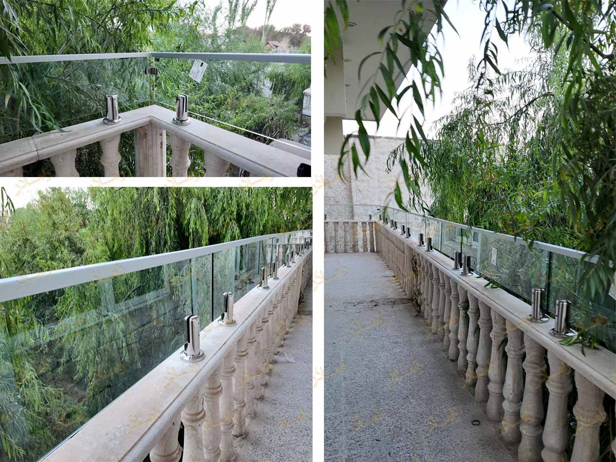 جان پناه شیشه ای