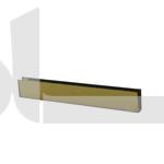 فریم یو استیل 2.6cm طلایی براق