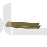 فریم یو استیل 2.6cm طلایی مات