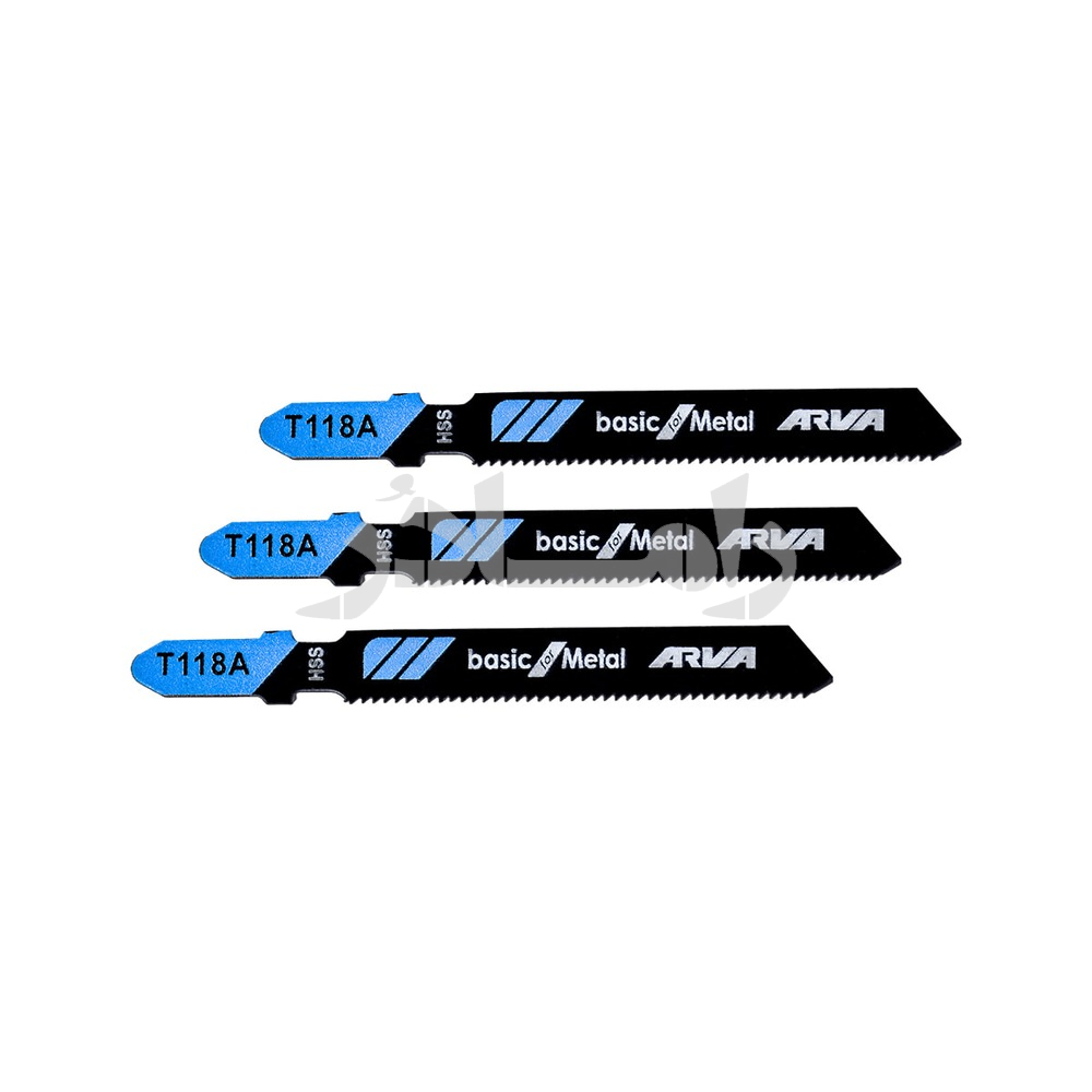 تیغ اره عمودبر آهن آروا مدل ۷۲۰۴ (کد T118A)؛ دندانه‌های ریز موجی از فولاد تندبر برای برش دقیق ورق و پروفیل