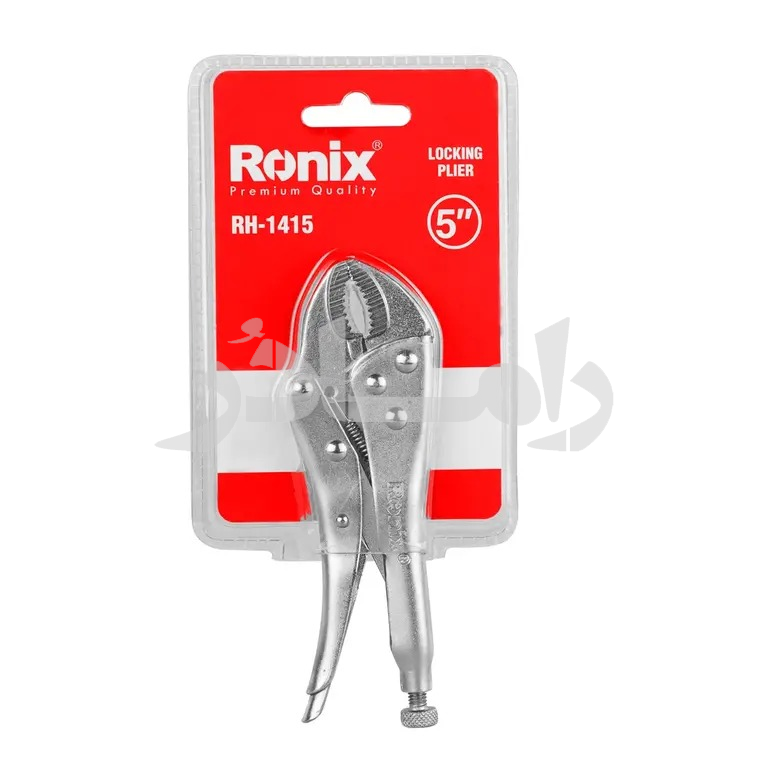 انبر قفلی ۵ اینچ Locker رونیکس مدل RH-1415 با سیستم ضامن رهاسازی سریع و فک فولادی سخت‌کاری‌شده
