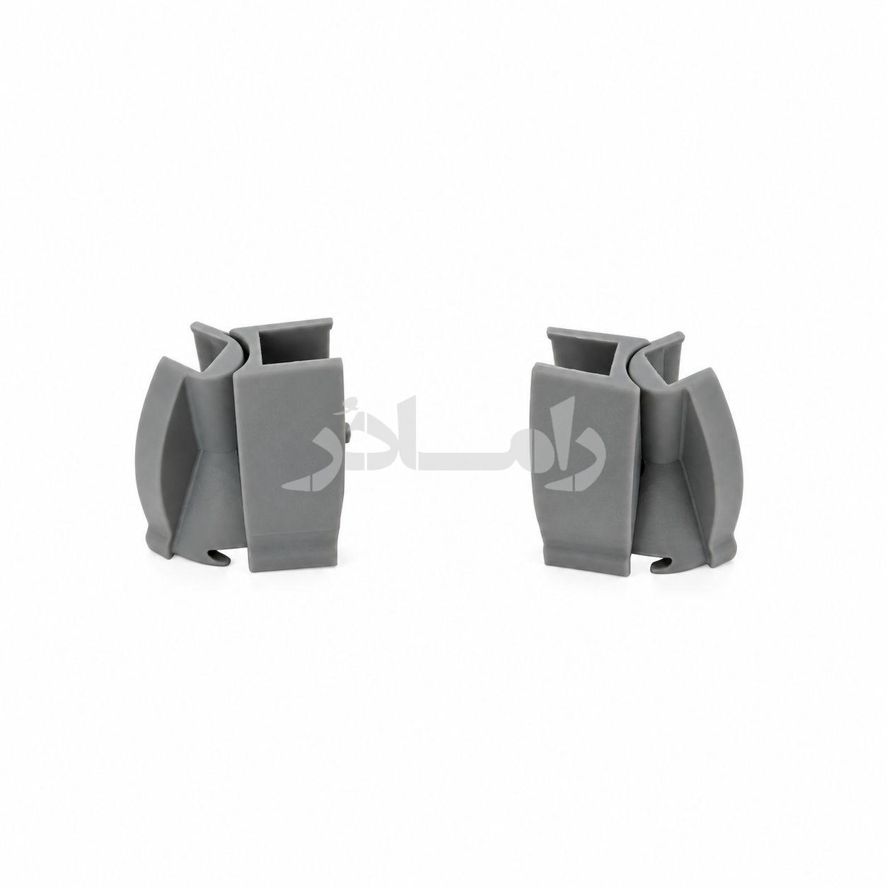 2 عدد درپوش میانی غلطکی 100 تا 125 درجه راست شیشه بالکن
