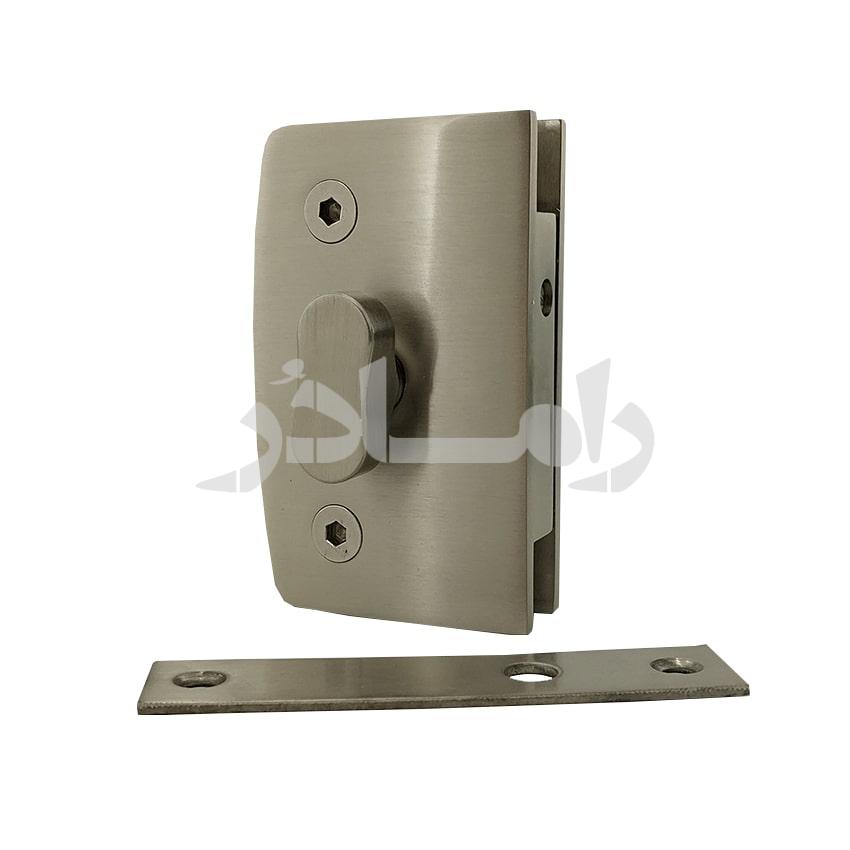 قفل سرویس بهداشتی Rmd با نشانگر شیشه به دیوار درب لولایی نقره ای
